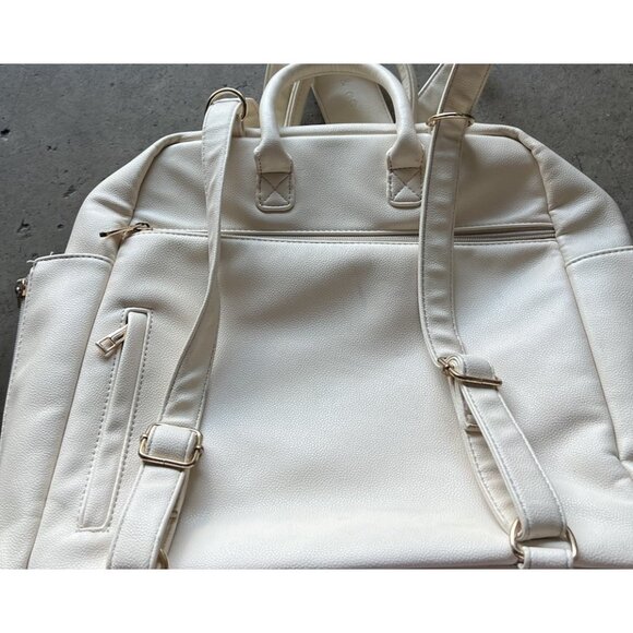 AYLA Co DIAPER BAG white cream Women’s Large Bag Travel Multipocket Carryon - Picture 15 of 16